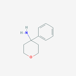 molecular formula C11H15NO B169919 4-苯氧杂环-4-胺 CAS No. 14006-31-6