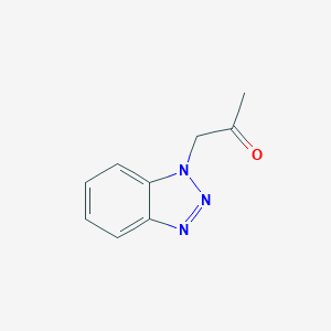 molecular formula C9H9N3O B169923 1-(1H-1,2,3-Benzotriazol-1-yl)acetone CAS No. 16219-51-5
