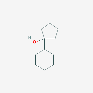 molecular formula C11H20O B169925 1-Cyclohexylcyclopentan-1-ol CAS No. 16189-57-4