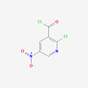 molecular formula C6H2Cl2N2O3 B169939 2-Chloro-3-chlorocarbonyl-5-nitropyridine CAS No. 135795-55-0