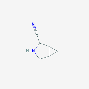 molecular formula C6H8N2 B169950 2-Cyano-3-azabicyclo[3.1.0]hexane CAS No. 115182-91-7