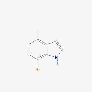 molecular formula C9H8BrN B169953 7-Bromo-4-methyl-1H-indole CAS No. 165669-07-8