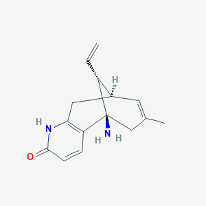 molecular formula C15H18N2O B169959 石杉碱 C CAS No. 163089-71-2