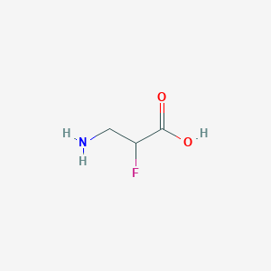 molecular formula C3H6FNO2 B016996 Ácido 3-amino-2-fluoropropanoico CAS No. 3821-81-6