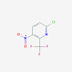 molecular formula C6H2ClF3N2O2 B169964 6-氯-3-硝基-2-(三氟甲基)吡啶 CAS No. 117519-12-7