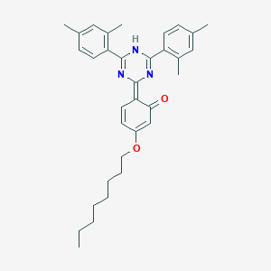 molecular formula C33H39N3O2 B169973 2-(4,6-双(2,4-二甲苯基)-1,3,5-三嗪-2-基)-5-(辛氧基)苯酚 CAS No. 195628-73-0