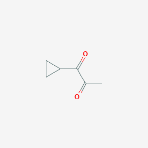 molecular formula C6H8O2 B169976 1-Cyclopropylpropane-1,2-dione CAS No. 15940-89-3