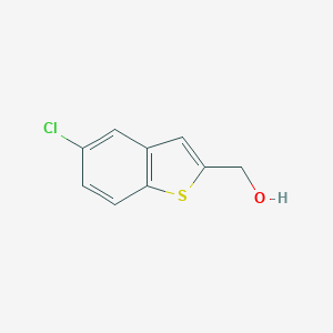 molecular formula C9H7ClOS B169978 (5-Chloro-1-benzothiophen-2-yl)methanol CAS No. 13771-71-6