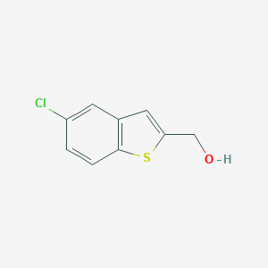 molecular formula C9H7ClOS B169978 (5-クロロ-1-ベンゾチオフェン-2-イル)メタノール CAS No. 13771-71-6