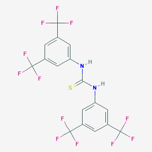 molecular formula C17H8F12N2S B169998 1,3-Bis[3,5-bis(trifluoromethyl)phenyl]thiourea CAS No. 1060-92-0