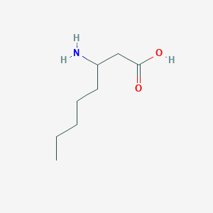 molecular formula C8H17NO2 B017000 Ácido 3-aminooctanoico CAS No. 104883-49-0