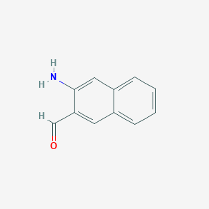 molecular formula C11H9NO B170001 3-氨基-2-萘甲醛 CAS No. 154845-34-8