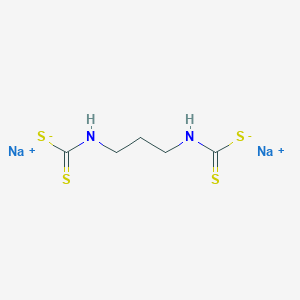 molecular formula C5H11N2NaOS4 B170008 Disodium 1,3-propanediylbiscarbamodithioate CAS No. 10387-35-6