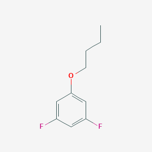 molecular formula C10H12F2O B170051 1-丁氧基-3,5-二氟苯 CAS No. 123843-64-1