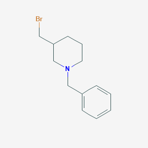 molecular formula C13H18BrN B170075 1-Benzyl-3-(bromomethyl)piperidine CAS No. 109859-83-8