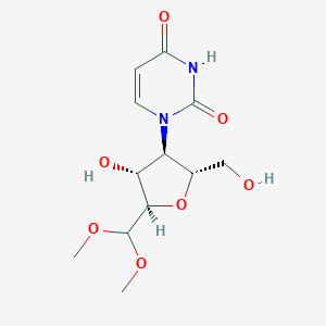 B170083 1-[(2R,3R,4R,5R)-5-(Dimethoxymethyl)-4-hydroxy-2-(hydroxymethyl)oxolan-3-yl]pyrimidine-2,4-dione CAS No. 196596-84-6