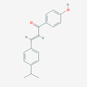 molecular formula C18H18O2 B170130 1-(4-羟基苯基)-3-(4-异丙基苯基)丙-2-烯-1-酮 CAS No. 155269-25-3