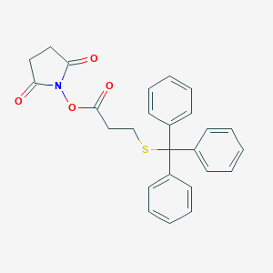 molecular formula C26H23NO4S B170139 2,5-二氧代吡咯烷-1-基 3-(三苯甲硫基)丙酸酯 CAS No. 129431-12-5