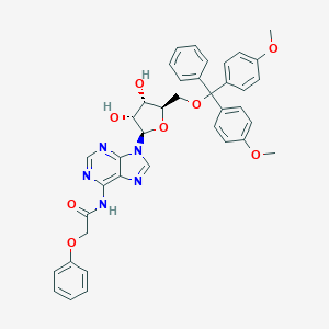 molecular formula C39H37N5O8 B170150 N-[9-[(2R,3R,4S,5R)-5-[[Bis(4-methoxyphenyl)-phenylmethoxy]methyl]-3,4-dihydroxyoxolan-2-yl]purin-6-yl]-2-phenoxyacetamide CAS No. 121076-16-2