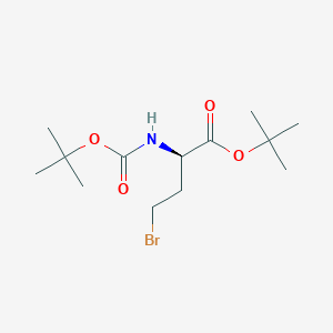 molecular formula C13H24BrNO4 B170175 (R)-4-溴-2-[[(叔丁氧基)羰基]氨基]丁酸叔丁酯 CAS No. 123004-74-0