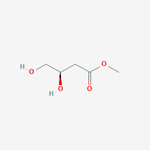molecular formula C5H10O4 B170187 甲基(3R)-3,4-二羟基丁酸酯 CAS No. 114819-45-3