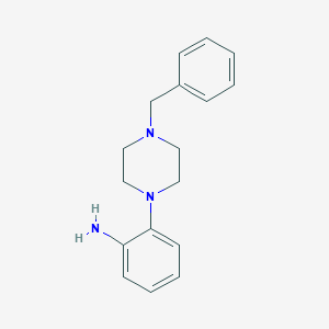 molecular formula C17H21N3 B170193 2-(4-苄基哌嗪-1-基)苯胺 CAS No. 199105-17-4