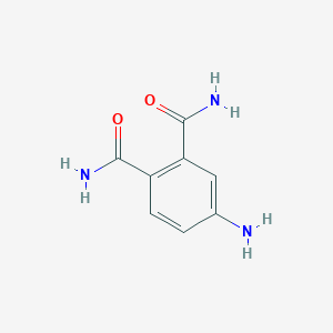 molecular formula C8H9N3O2 B170205 4-氨基邻苯二甲酰亚胺 CAS No. 115581-96-9