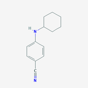 molecular formula C13H16N2 B170223 4-(环己基氨基)苯甲腈 CAS No. 180336-49-6