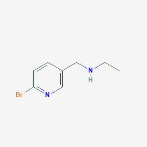 B170230 N-((6-Bromopyridin-3-yl)methyl)ethanamine CAS No. 120740-05-8