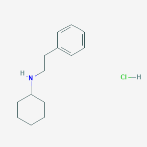 molecular formula C14H22ClN B170232 N-(2-苯乙基)环己胺盐酸盐 CAS No. 197357-53-2