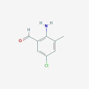 B170254 2-Amino-5-chloro-3-methylbenzaldehyde CAS No. 151446-29-6