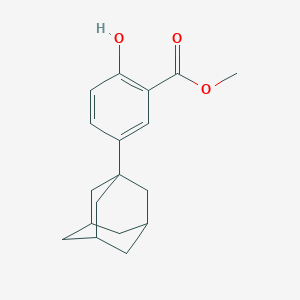 molecular formula C18H22O3 B170297 Methyl 5-(1-adamantyl)-2-hydroxybenzoate CAS No. 126145-52-6