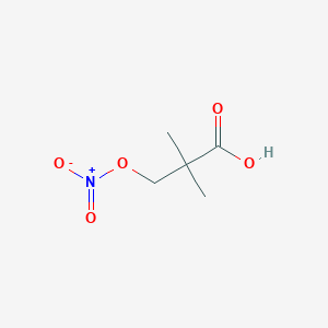 B170321 2,2-Dimethyl-3-(nitrooxy)propanoic acid CAS No. 130432-36-9