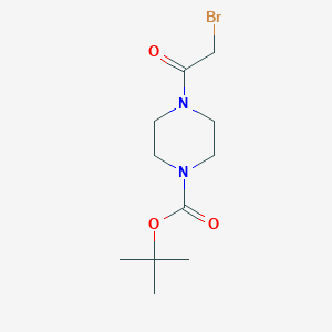 molecular formula C11H19BrN2O3 B170349 叔丁基-4-(2-溴乙酰)哌嗪-1-羧酸酯 CAS No. 112257-12-2