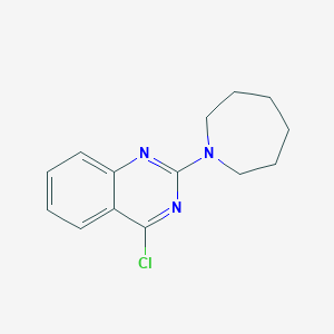 molecular formula C14H16ClN3 B170352 2-(Azepan-1-yl)-4-chloroquinazoline CAS No. 134961-18-5