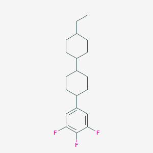 molecular formula C20H27F3 B170353 (1R,4R)-4-ethyl-4'-(3,4,5-trifluorophenyl)-1,1'-bi(cyclohexane) CAS No. 139215-80-8