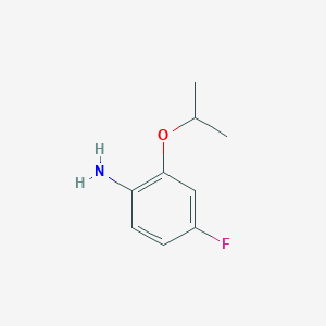 molecular formula C9H12FNO B170368 4-Fluoro-2-isopropoxyaniline CAS No. 148583-65-7