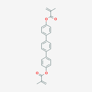 molecular formula C26H22O4 B170372 [4-[4-[4-(2-Methylprop-2-enoyloxy)phenyl]phenyl]phenyl] 2-methylprop-2-enoate CAS No. 159174-04-6