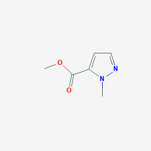 molecular formula C6H8N2O2 B170381 methyl 1-methyl-1H-pyrazole-5-carboxylate CAS No. 17827-60-0