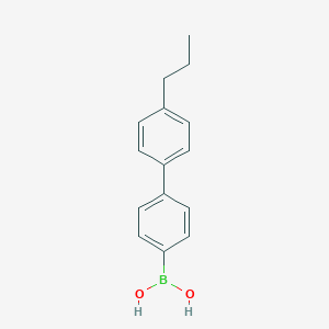 molecular formula C15H17BO2 B170430 (4'-丙基-[1,1'-联苯]-4-基)硼酸 CAS No. 153035-56-4