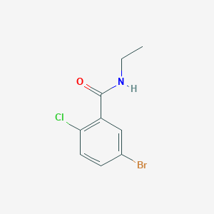 molecular formula C9H9BrClNO B170447 Ethyl 5-bromo-2-chlorobenzamide CAS No. 150079-92-8