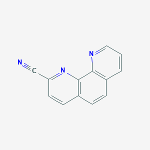 molecular formula C13H7N3 B170472 1,10-菲咯啉-2-腈 CAS No. 1082-19-5