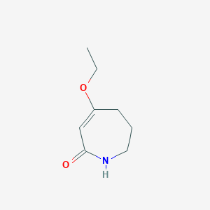 molecular formula C8H13NO2 B170479 4-ethoxy-6,7-dihydro-1H-azepin-2(5H)-one CAS No. 165257-04-5