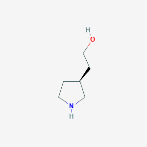 molecular formula C6H13NO B170498 (3S)-3-Pyrrolidineethanol CAS No. 1315054-52-4