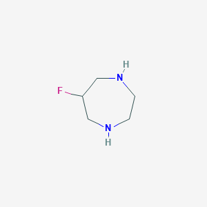 molecular formula C5H11FN2 B170519 6-Fluoro-1,4-diazepane CAS No. 123187-94-0