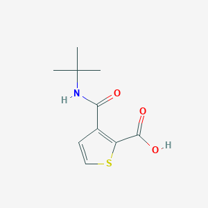 molecular formula C10H13NO3S B170533 3-(Tert-butylcarbamoyl)thiophene-2-carboxylic acid CAS No. 135278-56-7