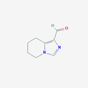 molecular formula C8H10N2O B170547 5,6,7,8-四氢咪唑并[1,5-a]吡啶-1-甲醛 CAS No. 199192-02-4
