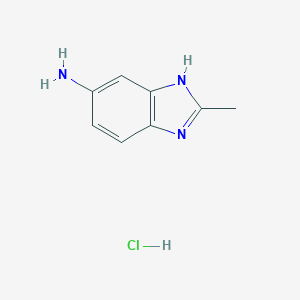 molecular formula C8H10ClN3 B170553 2-甲基-1H-苯并[d]咪唑-5-胺盐酸盐 CAS No. 1571-93-3