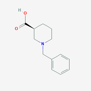 molecular formula C13H17NO2 B170588 (3s)-1-Benzylpiperidine-3-carboxylic acid CAS No. 1222710-49-7