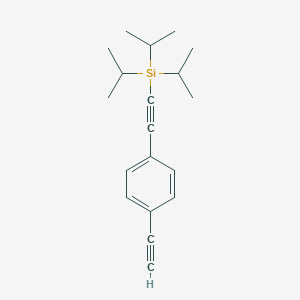 molecular formula C19H26Si B170610 ((4-Ethynylphenyl)ethynyl)triisopropylsilane CAS No. 175345-90-1